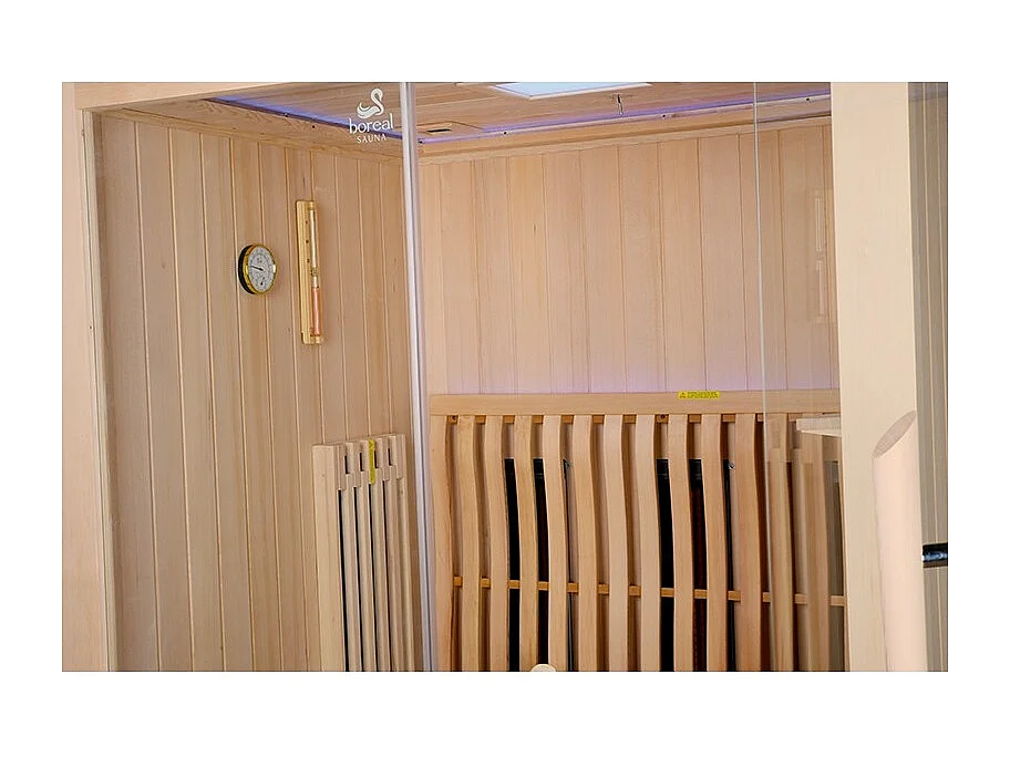 Sauna Combi Boreal® Elégance 2 - 150x125 Infrarouge + Vapeur