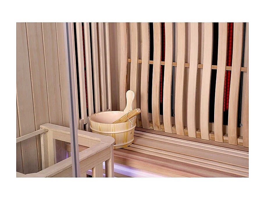 Sauna Combi Boreal® Elégance 2 - 150x125 Infrarouge + Vapeur