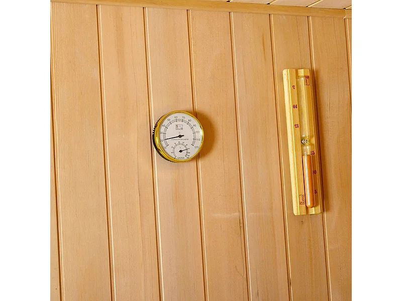 Sauna Combi Boreal® Elégance 200x200 Infrarouge + Vapeur