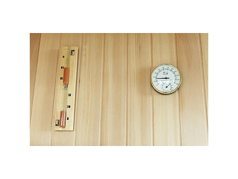 Sauna d'angle finlandais Nordica® Vapeur V34 - 3-4 places - 150 x 150 x H.200