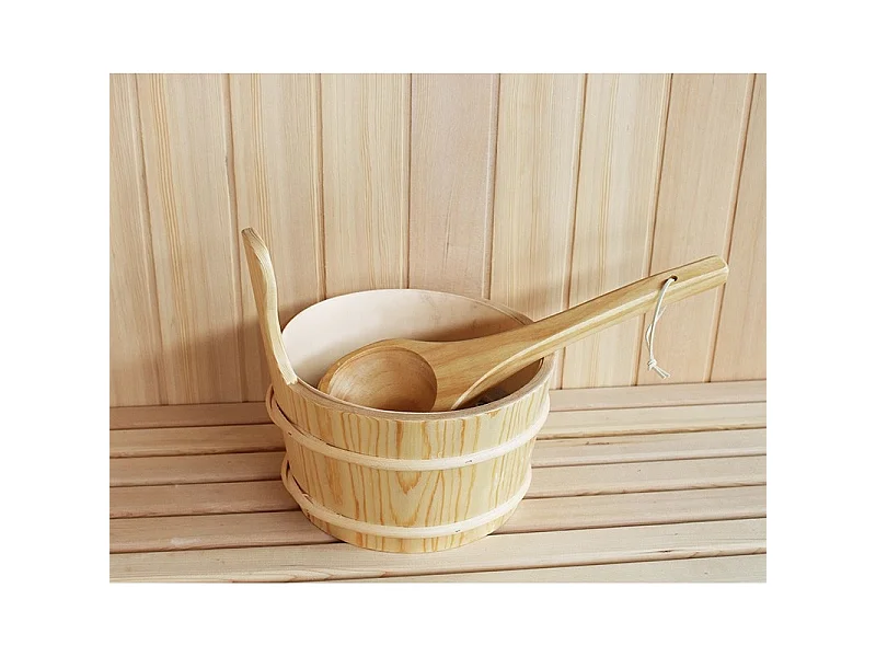 Sauna d'angle finlandais Nordica® Vapeur V34 - 3-4 places - 150 x 150 x H.200