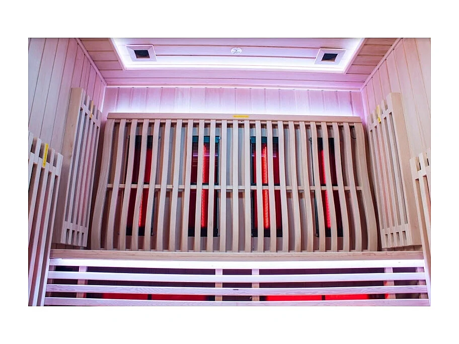 Sauna Combi Boreal® Elégance PRO 6 - 180x180 Infrarouge + Vapeur