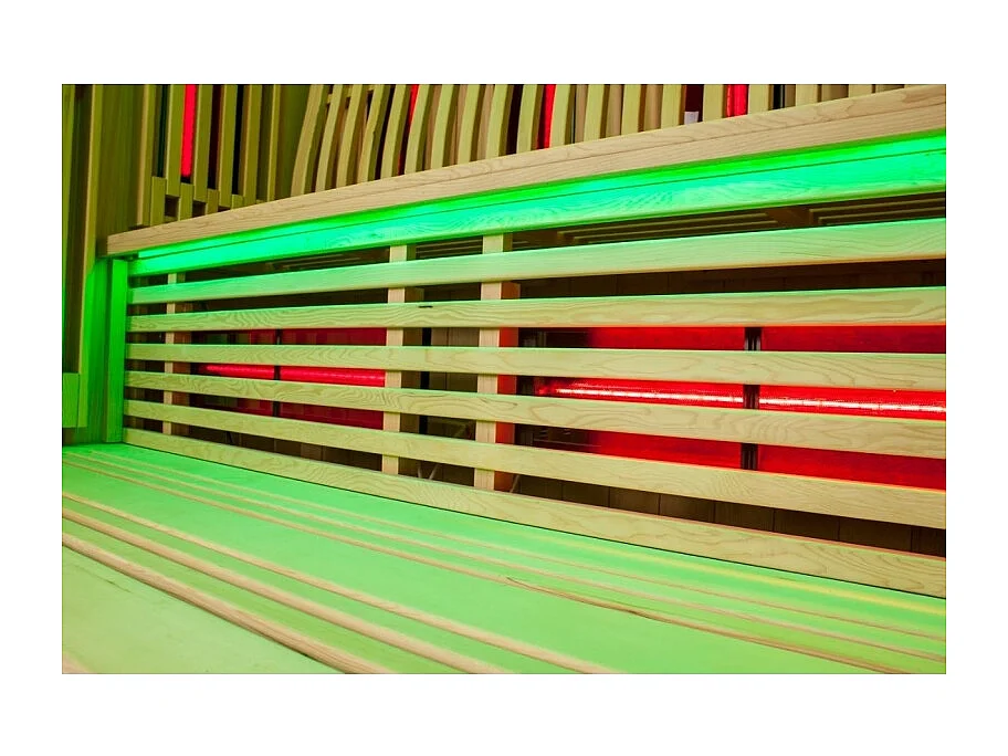 Sauna Combi Boreal® Elégance PRO 6 - 180x180 Infrarouge + Vapeur