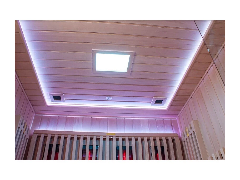 Sauna Combi Boreal® Elégance PRO 6 - 180x180 Infrarouge + Vapeur