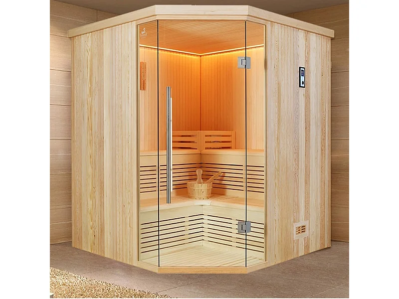 Sauna d'angle Boreal® Evasion Club 180C - 4 à 6 places - 180*180*210