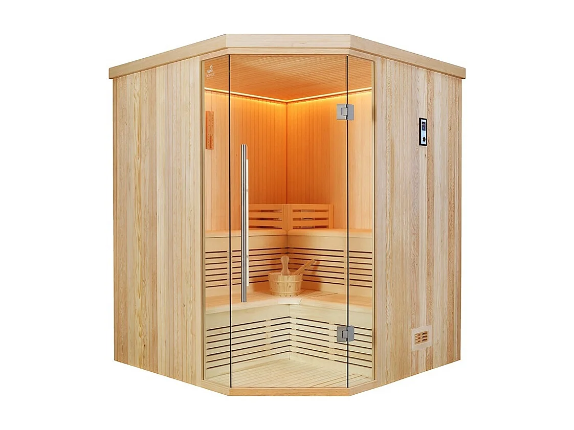 Sauna d'angle Boreal® Evasion Club 180C - 4 à 6 places - 180*180*210