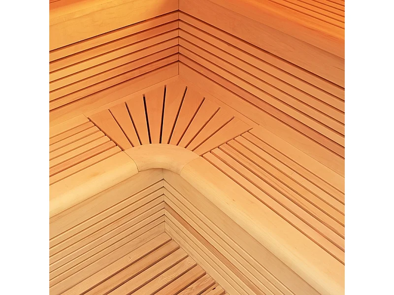 Sauna d'angle Boreal® Evasion Club 180C - 4 à 6 places - 180*180*210