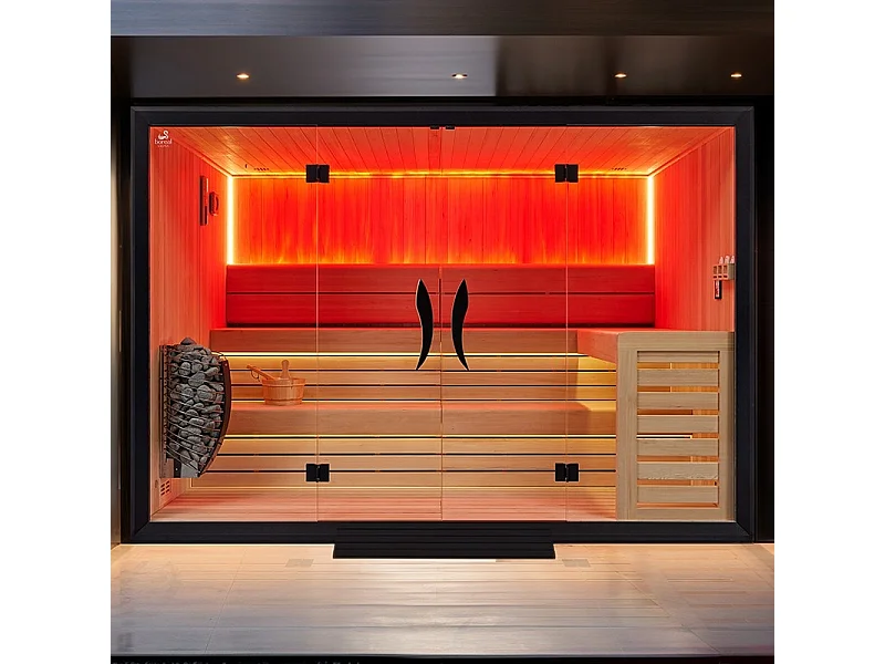 Sauna traditionnel Boreal® CELEST PRO 300 - 8 places - 300x200x210 cm