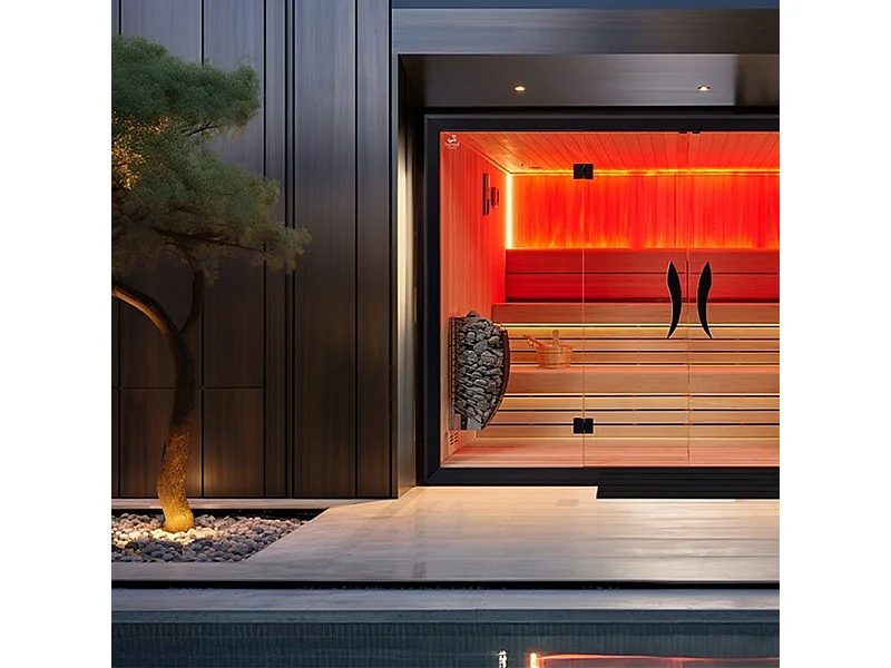 Sauna traditionnel Boreal® CELEST PRO 300 - 8 places - 300x200x210 cm