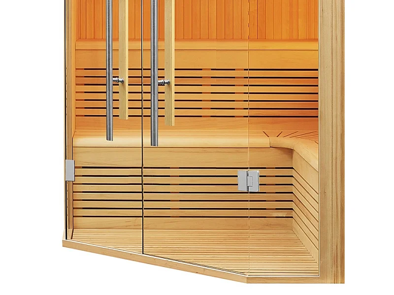 Sauna d'angle Boreal® Evasion Club PRO 214C - 5 à 7 places - 214*214*210
