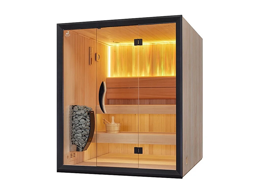 Sauna traditionnel Boreal® CELEST 180 - 4 places - 180*180*210 cm