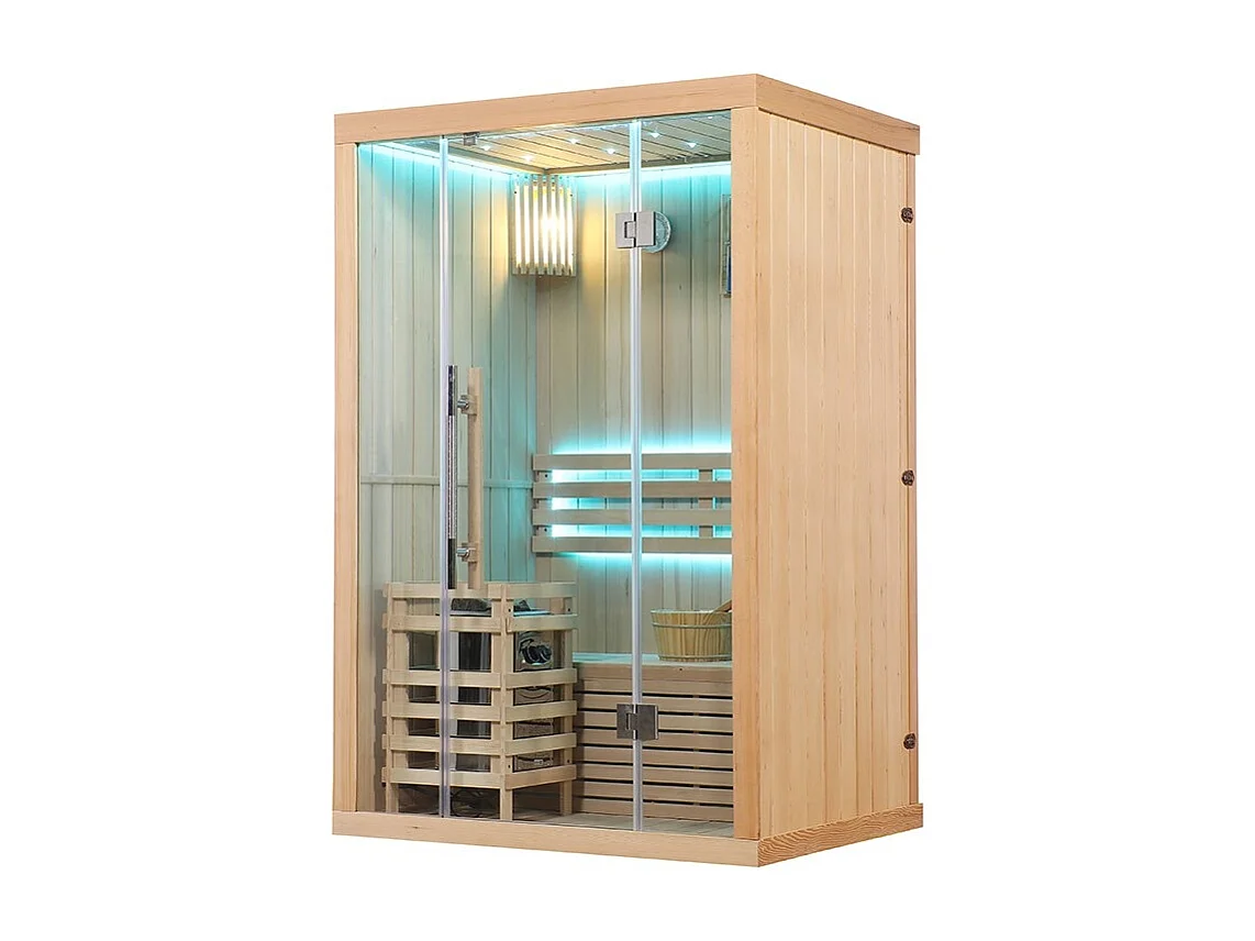 Sauna finlandais Nordica® Vapeur V12 - 1-2 places - 130 x 100 x H.200
