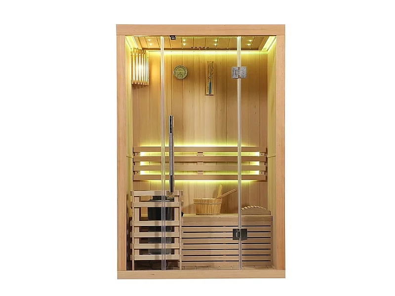 Sauna finlandais Nordica® Vapeur V12 - 1-2 places - 130 x 100 x H.200