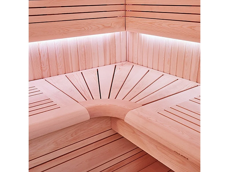 Sauna d'angle Boreal® Evasion Baltik - 240x200x210 cm