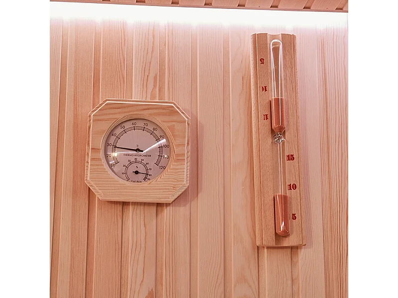 Sauna d'angle Boreal® Evasion Baltik - 240x200x210 cm