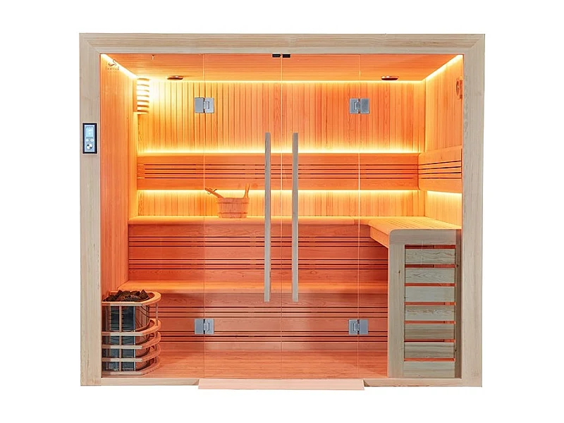 Sauna d'angle Boreal® Evasion Baltik - 240x200x210 cm