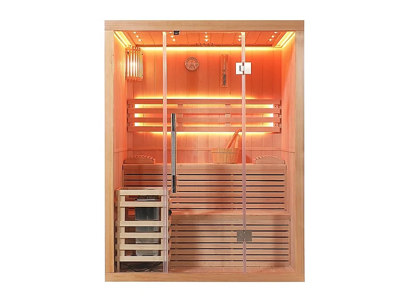 Sauna finlandais Nordica® Vapeur V23 - 2-3 places - 150 x 120 x H.200