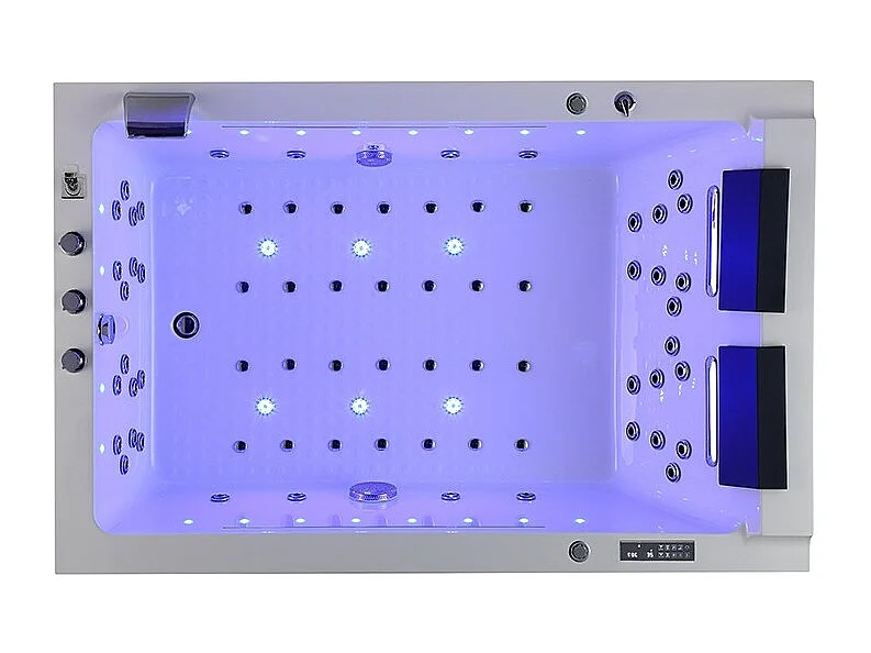 BAIGNOIRE BALNEO LORD DUO BLANC 2 PLACES ARCHIPEL® 185X120 - GAUCHE