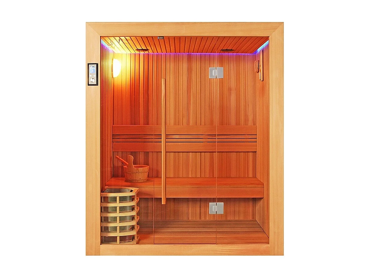 Sauna Boreal® Evasion 160 - sauna de luxe en cèdre rouge 3 personnes