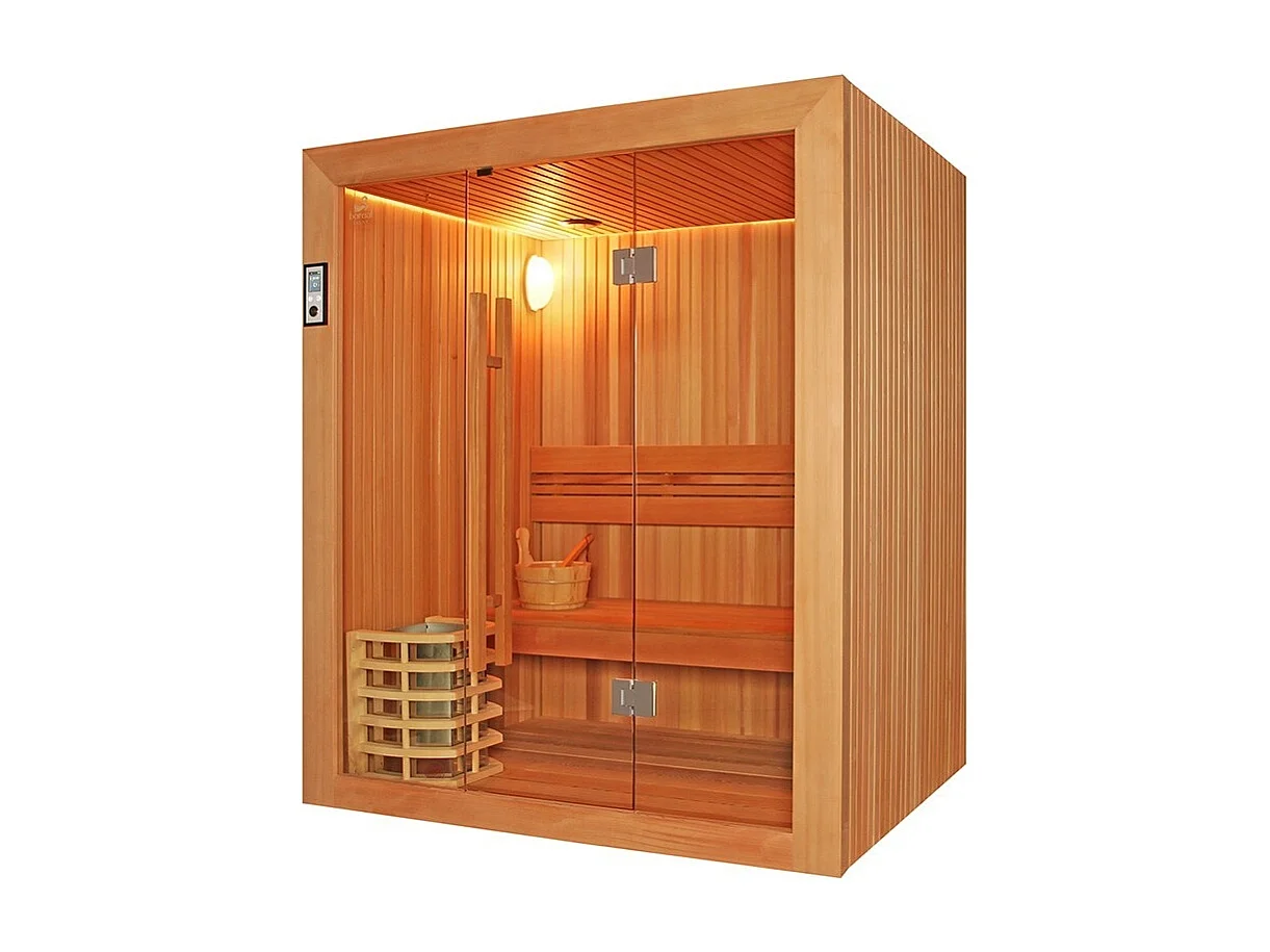 Sauna Boreal® Evasion 160 - sauna de luxe en cèdre rouge 3 personnes