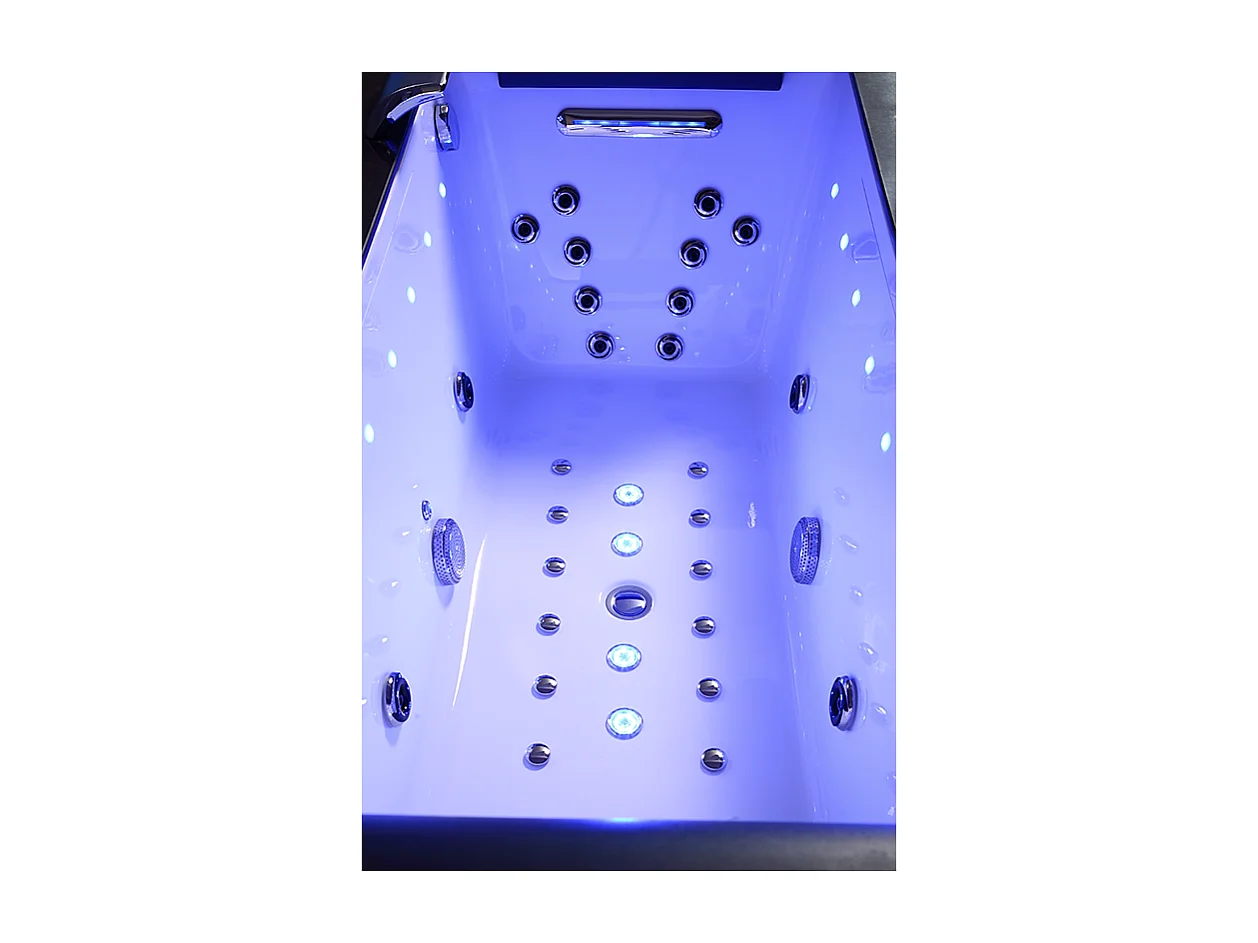 Baignoire balneo Thérapeutique ALTESS BLACK 180 2 places ARCHIPEL® - 180x90