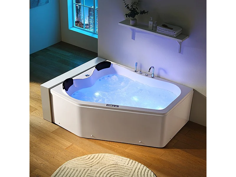 Baignoire balnéo MARINA 2 places ARCHIPEL® 181x151 - GAUCHE