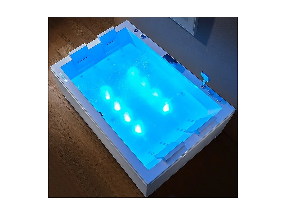 Baignoire balneo EDEN DUO 180 2 à 4 places ARCHIPEL® 180x120
