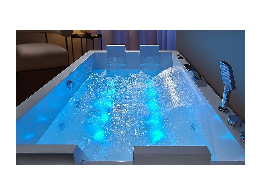 Baignoire balneo EDEN DUO 180 2 à 4 places ARCHIPEL® 180x120