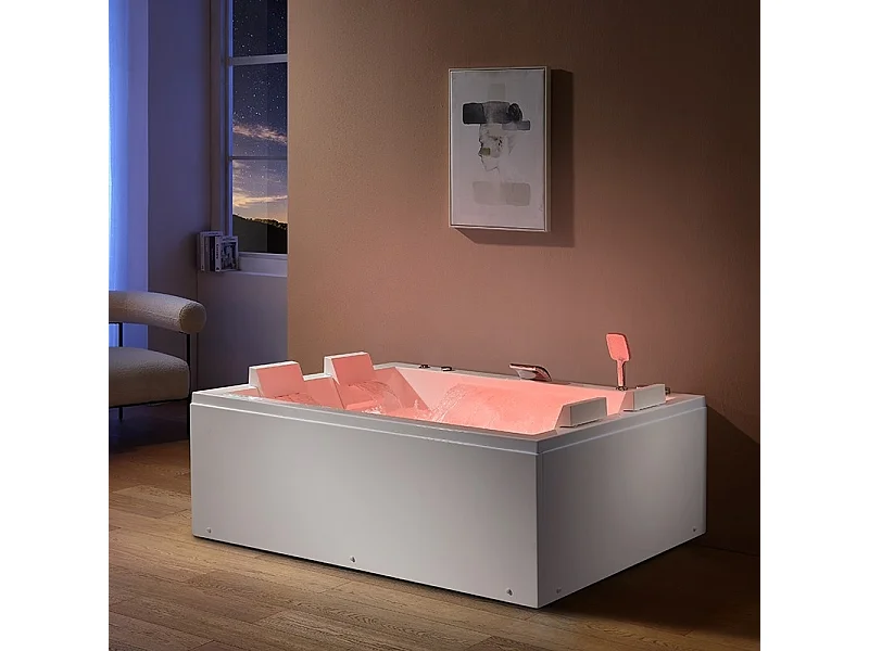 Baignoire balneo EDEN DUO 180 2 à 4 places ARCHIPEL® 180x120
