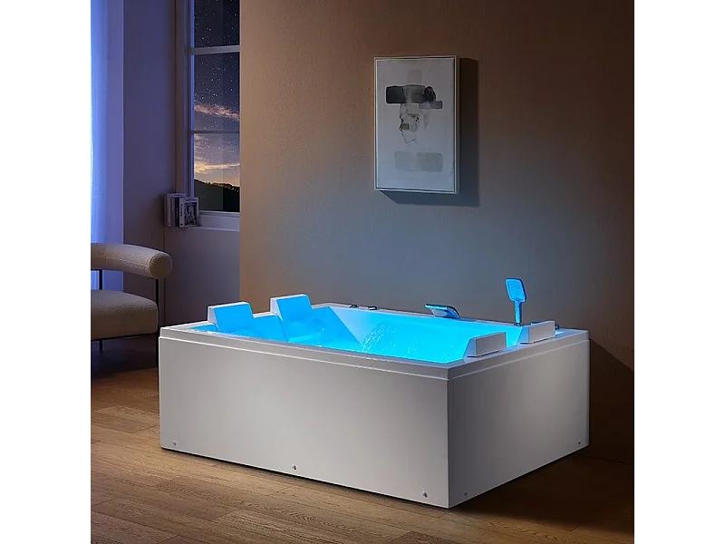 Baignoire balneo EDEN DUO 180 2 à 4 places ARCHIPEL® 180x120