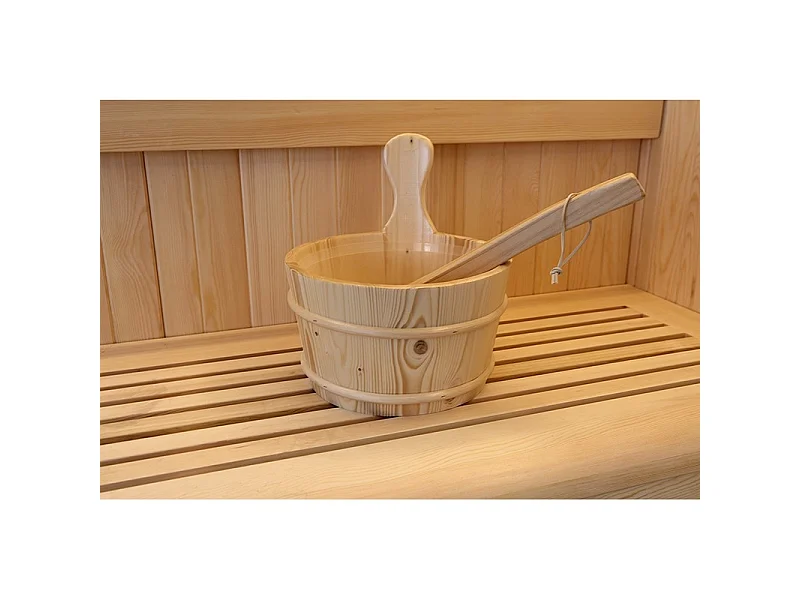 Sauna d'angle Boreal® Evasion Baltik 3/4 places - 160x160x210 cm