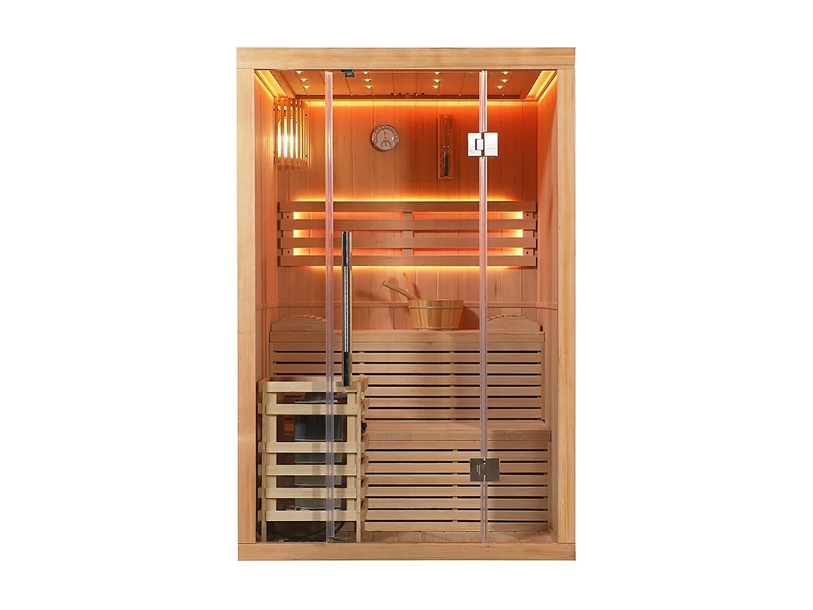 Sauna finlandais Nordica® Vapeur V23-S (1 à 2 places) - 130 x 120 x H.200