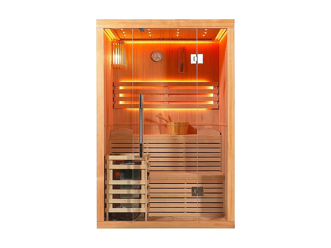 Sauna finlandais Nordica® Vapeur V23-S (1 à 2 places) - 130 x 120 x H.200