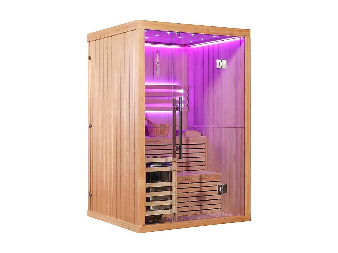 Sauna finlandais Nordica® Vapeur V23-S (1 à 2 places) - 130 x 120 x H.200