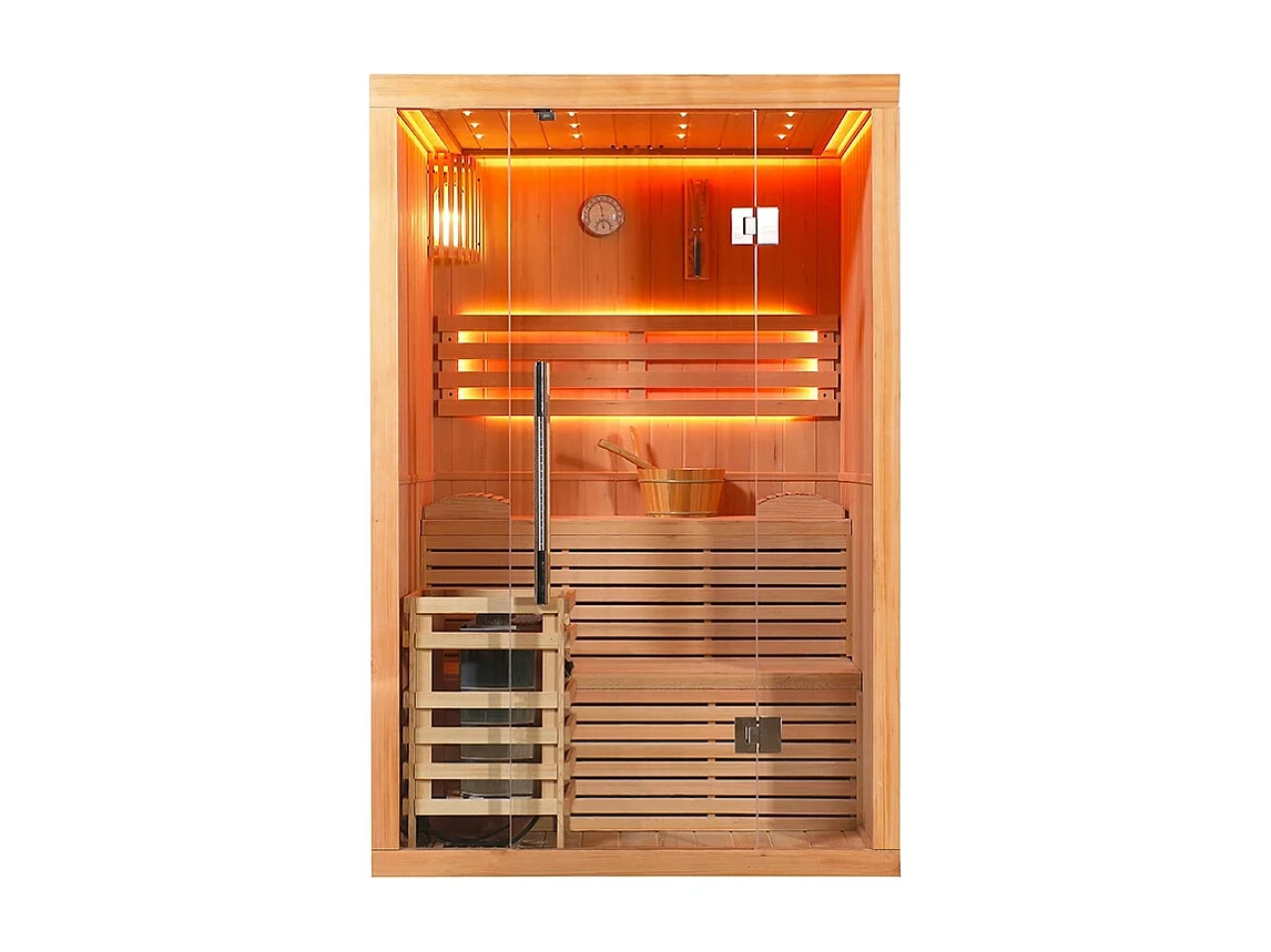 Sauna finlandais Nordica® Vapeur V23-S (1 à 2 places) - 130 x 120 x H.200