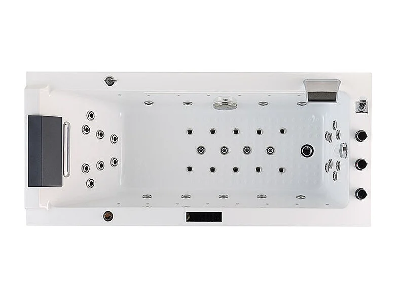 Baignoire balneo Lord Solo BLANC 1 place ARCHIPEL® 170x75 - DROITE