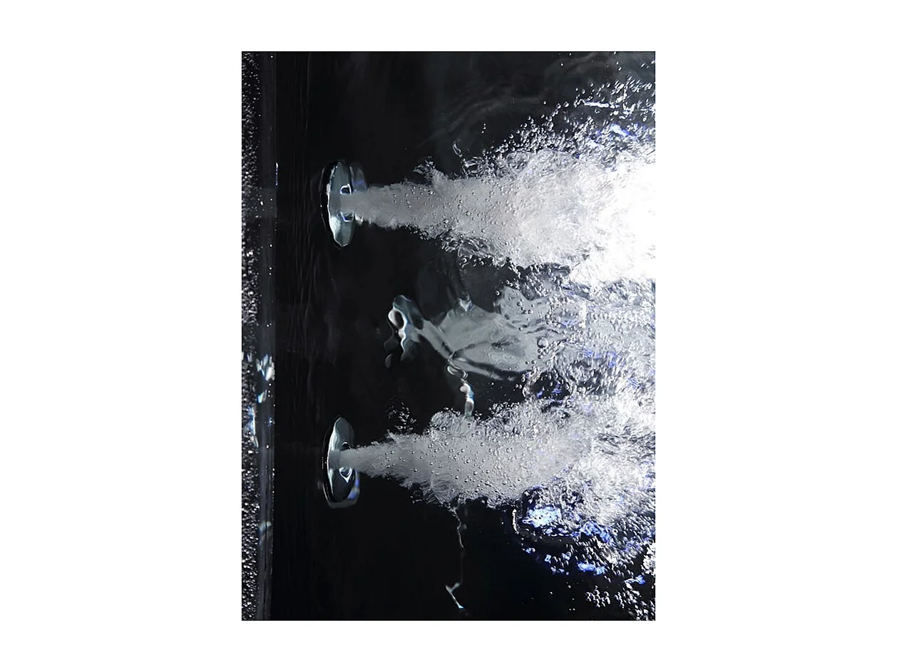 Baignoire balnéo VICTORIA BLACK 2 places 192x142 - DROITE