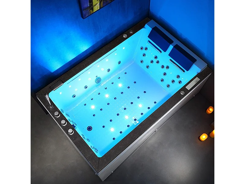 BAIGNOIRE BALNEO LORD DUO 2 PLACES ARCHIPEL® 185X120 - GAUCHE