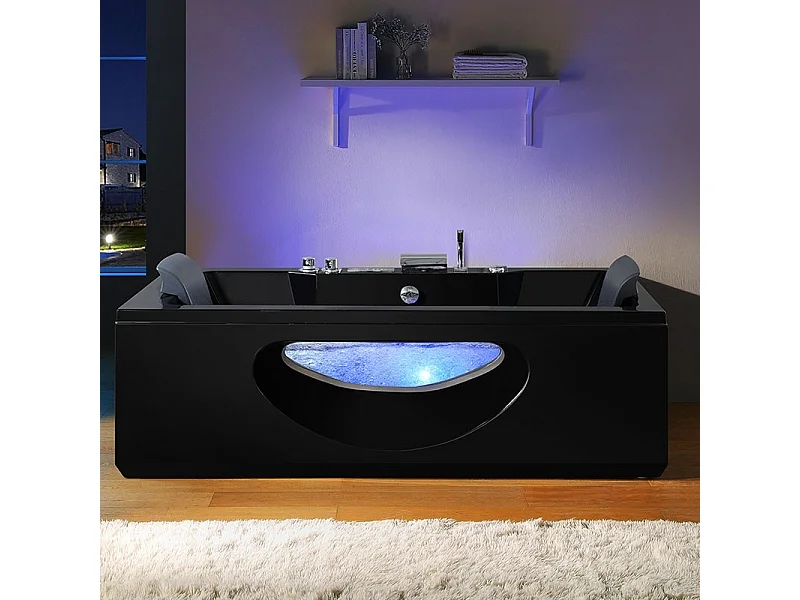 Baignoire balneo Riviera CONCEPT BLACK ARCHIPEL® 180x90