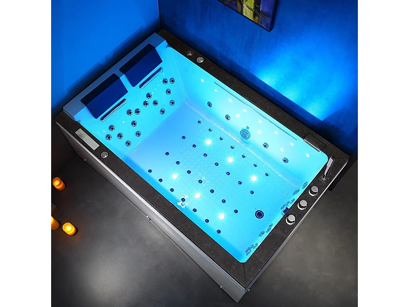 BAIGNOIRE BALNEO LORD DUO 2 PLACES ARCHIPEL® 185X120 - DROITE