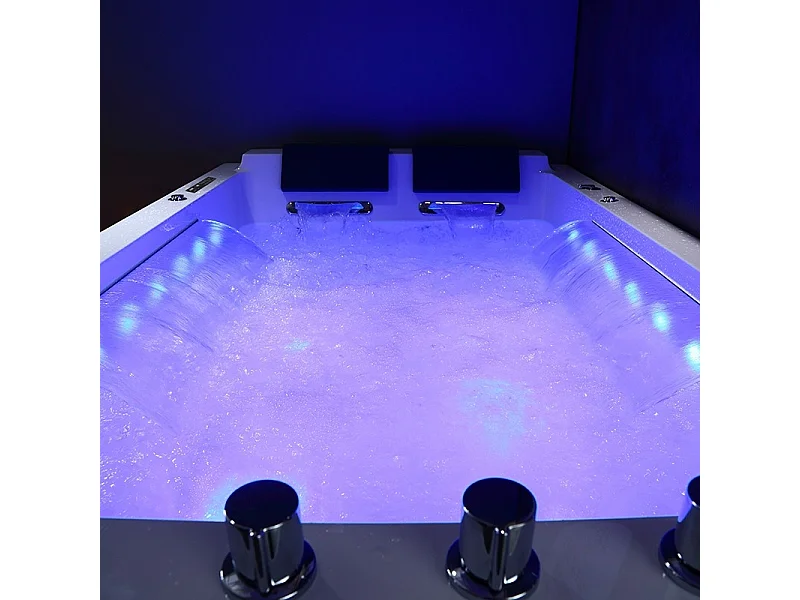 BAIGNOIRE BALNEO LORD DUO BLANC 2 PLACES ARCHIPEL® 185X120 - DROITE