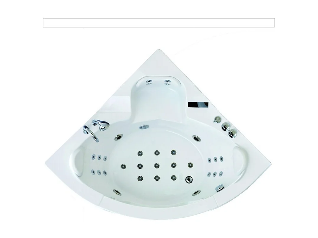 Baignoire balneo d'angle RIVAGE 141C Archipel® 141x141