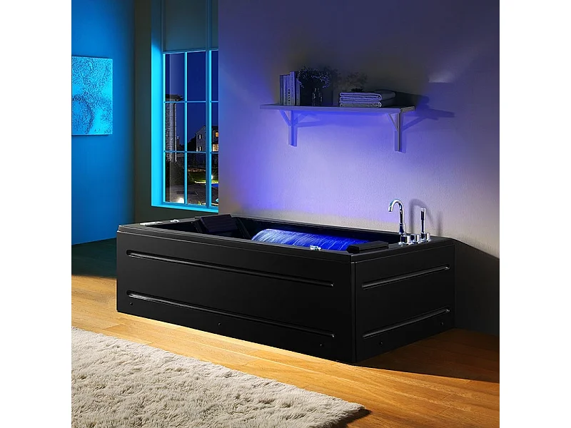 Baignoire Balneo Zeland® NIAGARA Duo BLACK 180x126