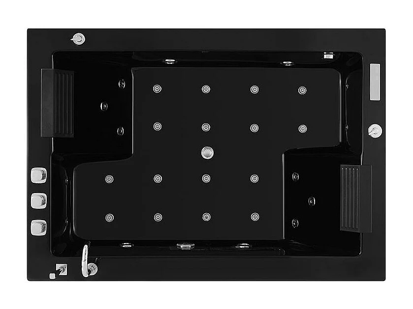 Baignoire Balneo Zeland® NIAGARA Duo BLACK 180x126