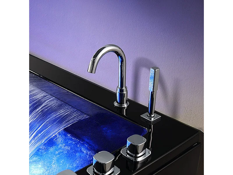 Baignoire Balneo Zeland® NIAGARA Duo BLACK 180x126