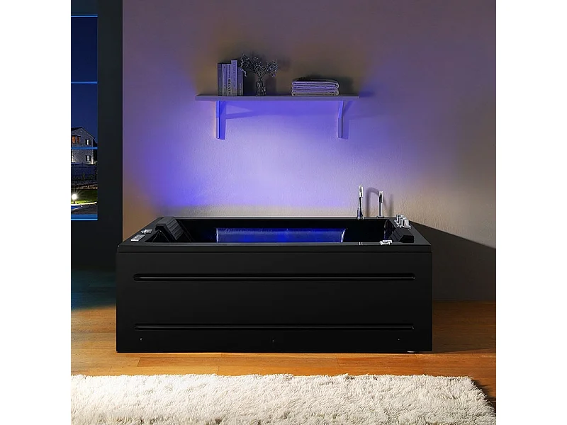 Baignoire Balneo Zeland® NIAGARA Duo BLACK 180x126