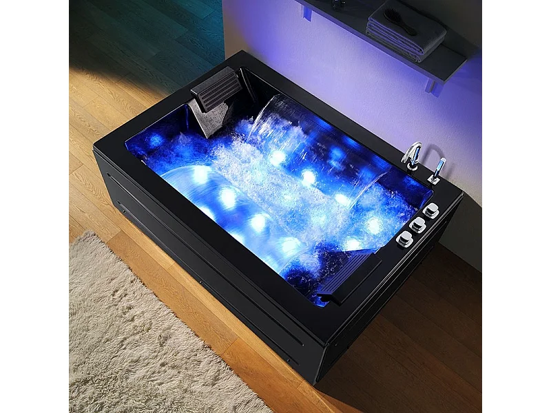 Baignoire Balneo Zeland® NIAGARA Duo BLACK 180x126