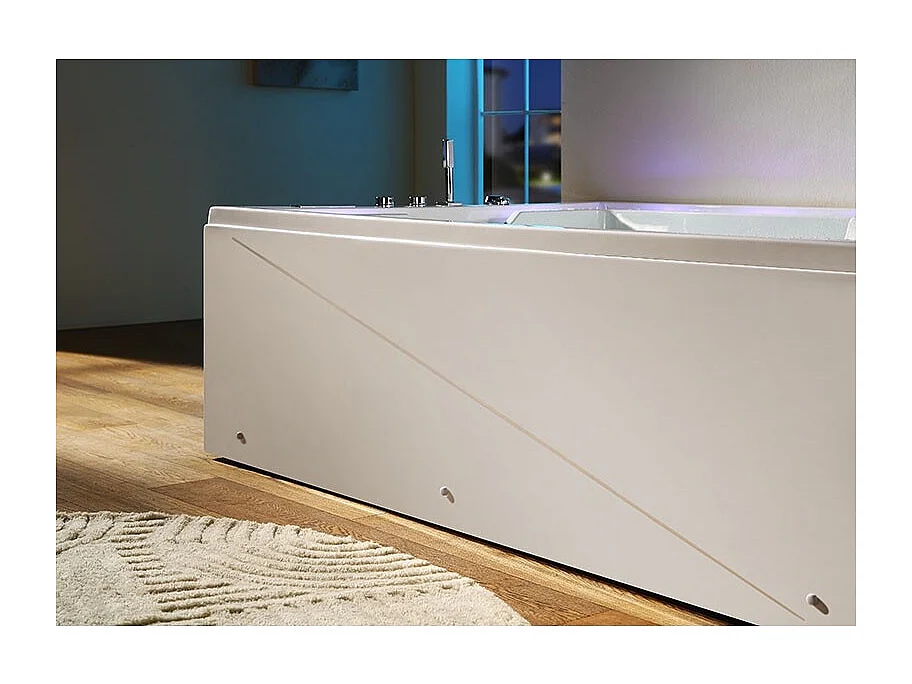 Baignoire balnéo VICTORIA BLANC 2 places 192x142 - DROITE