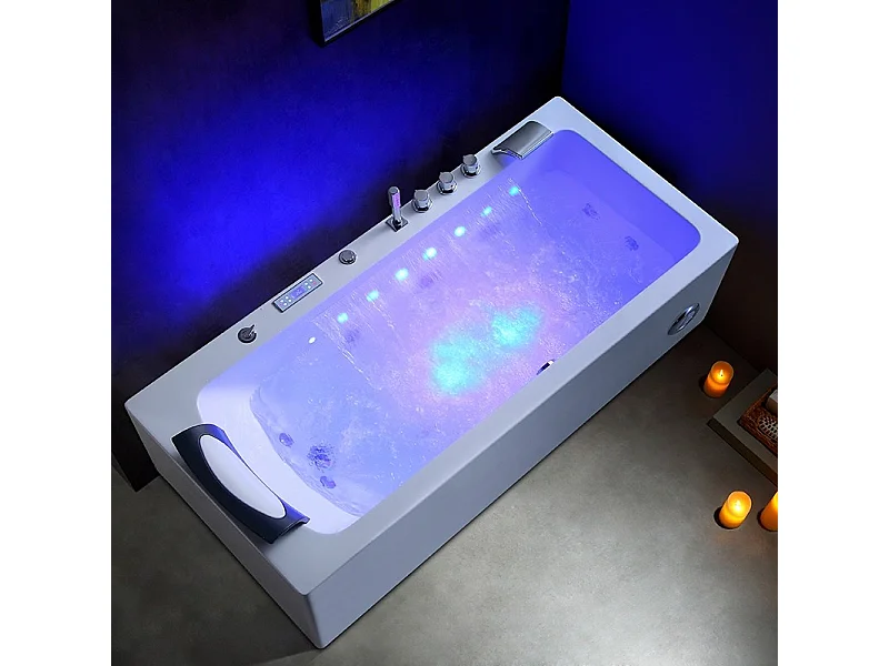 Baignoire balneo HAMILTON 170 ZELAND® 170x75 - angle droit