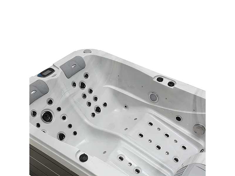Spa 2 places allongées Archipel® GT2 PRO MAX BLANC MARBRE LED - Spa Thérapeutique Balboa 210x148